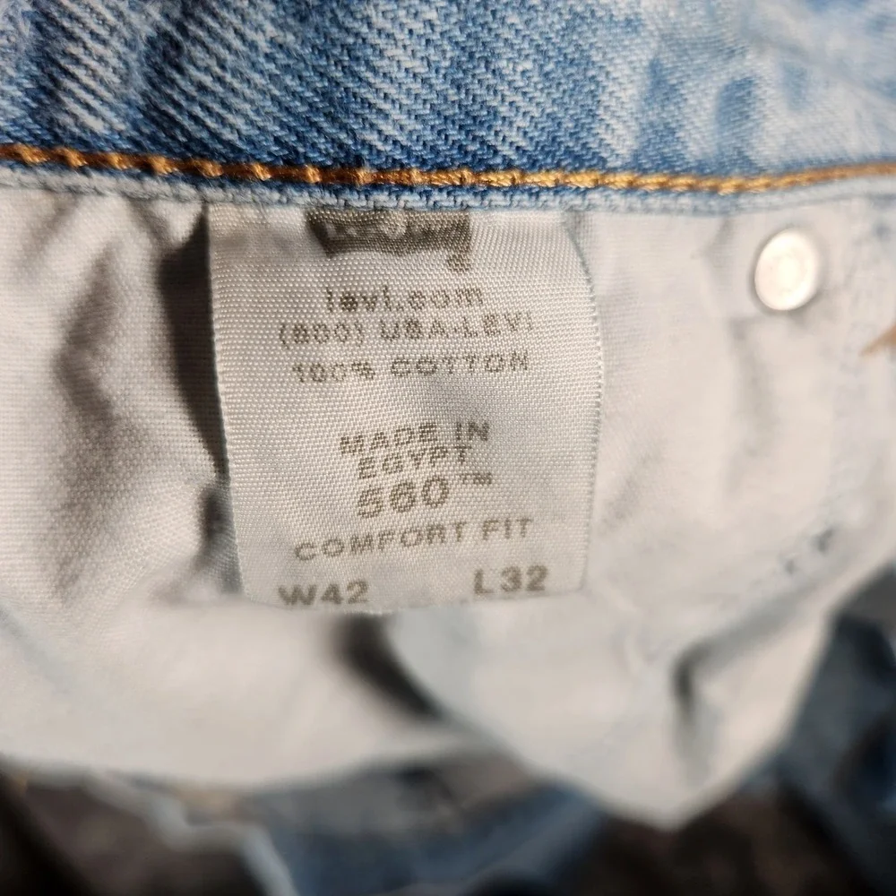 Levi's 560 Jeans‎ Men's 41X32 (Tag 42X32) Comfort Fit Blue Pre-Owned